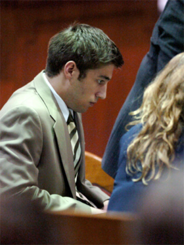 Ryan Ferguson reacts to the jury's decision on Oct. 21, 2005. 