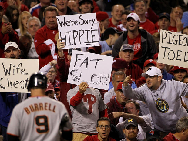 Philadelphia Phillies fans heckle players 