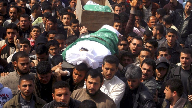 Hamas militant funeral 