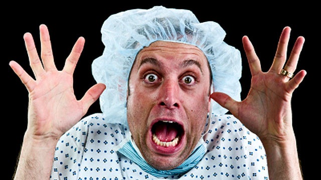 scared, patient, shot, injection, doctor, syringe, medical care, stock, 4x3 