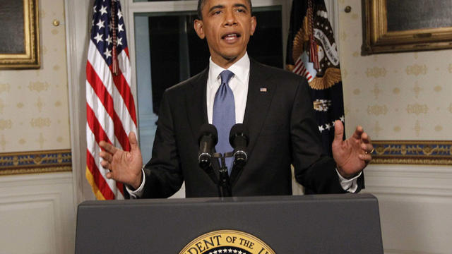 President Obama addresses reporters at the White House 