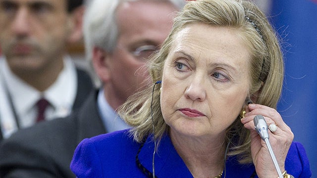 U.S. Secretary of State Hillary Clinton attends the two-day NATO Foreign Ministers meeting in Berlin, Germany, April 14, 2011. 