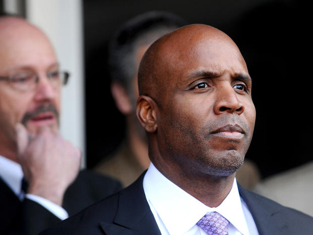 Barry Bonds leaves federal court after a verdict was reached in his perjury trial 
