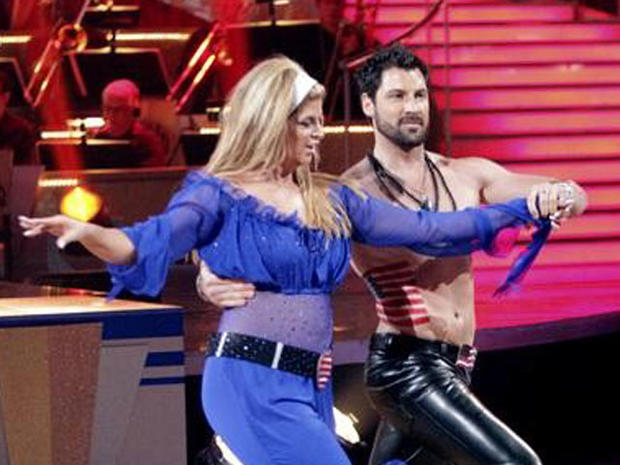 Kirstie Alley and Maksim Chmerkovskiy perform on "Dancing with the Stars," April 18, 2011. 
