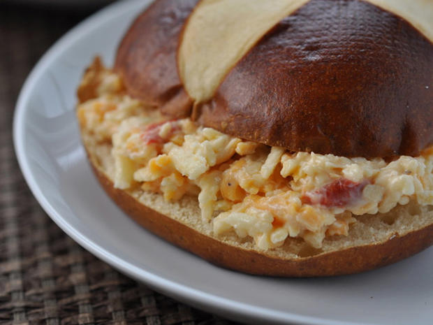 Pretzel Roll and Pimento Cheese - Crystal Grobe 