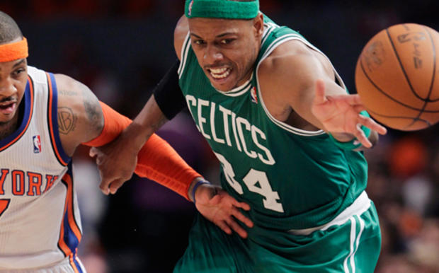 Paul Pierce and Carmelo Anthony 