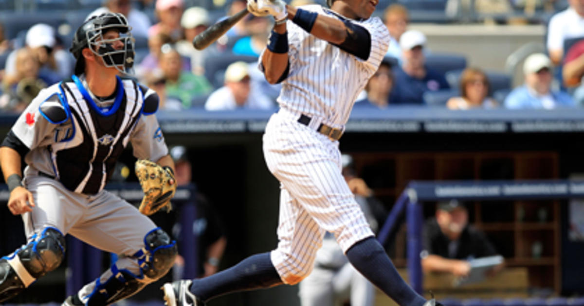 Curtis Granderson scores on Mark Teixeira's infield single as Yankees beat  Blue Jays 5-4, CC goes 9 – New York Daily News
