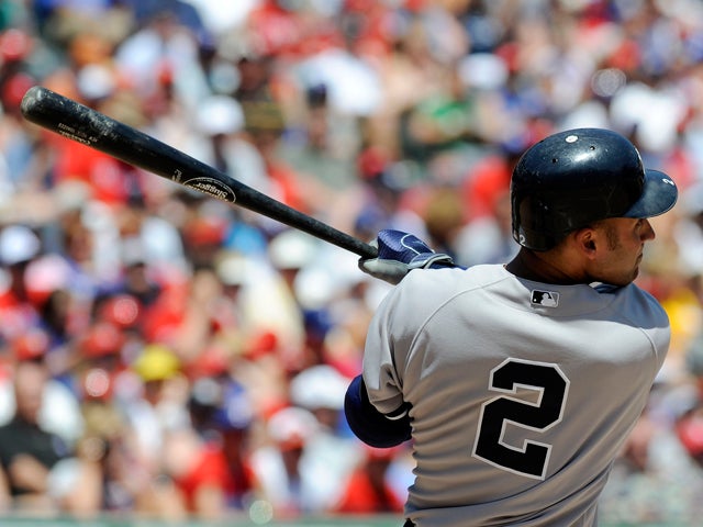Derek Jeter hits a home run  