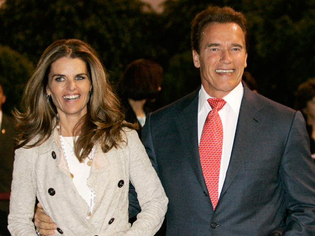 Governor Arnold Schwarzenegger and wife Maria Shriver Schwarzenegger in Mexico City on Nov. 8, 2006.  