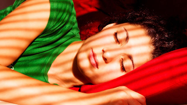 girl, sleeping in, woman, weekend, red, green, stock, 4x3, bed, relaxing 