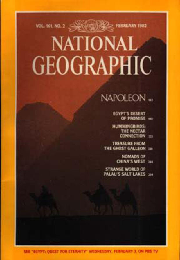 National Geographic cover of Great Pyramids of Giza 