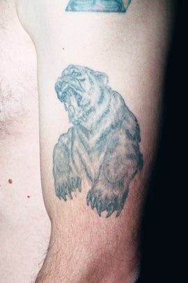 Michael Gargiulo and identifying marks and tattoos taken at the time of his arrest in Los Angeles in the summer of 2008. 