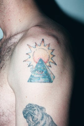 Michael Gargiulo and identifying marks and tattoos taken at the time of his arrest in Los Angeles in the summer of 2008. 