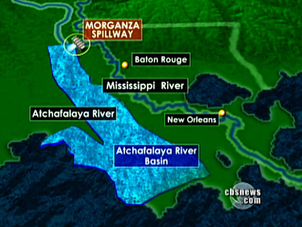 Louisiana flooding map 