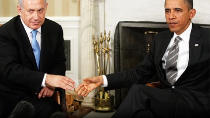 President Barack Obama meets with Prime Minister Benjamin Netanyahu of Israel in the Oval Office at the White House in Washington, Friday, May 20, 2011. 