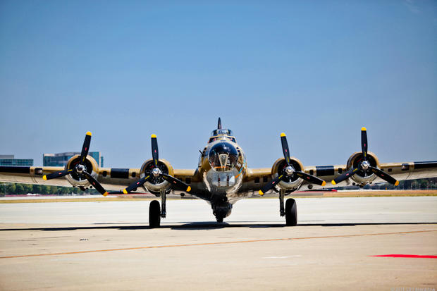 B-17's four engines 