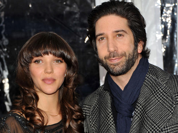 Actor David Schwimmer and wife Zoe Buckman attend the premiere of "Arthur" on April 5, 2011, in New York. 