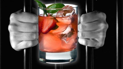 Prison workshop in northern Mexico where inmates learn to mix drinks. 