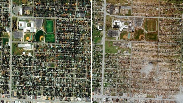 Joplin Mo before and after tornado 