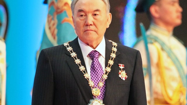 Kazakh President Nursultan Nazarbayev 