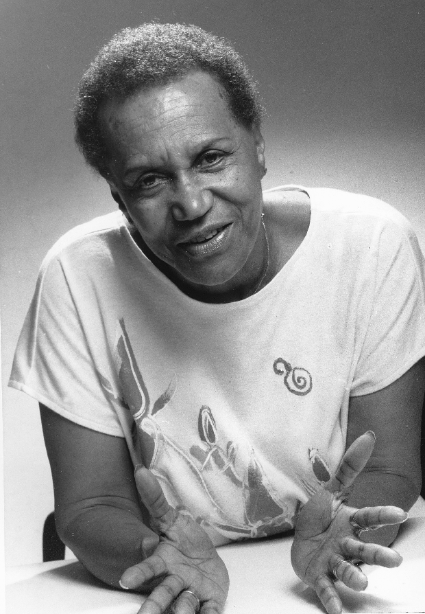 Stage and television actress Clarice Taylor is photographed after an interview in New York City in June 1987. 