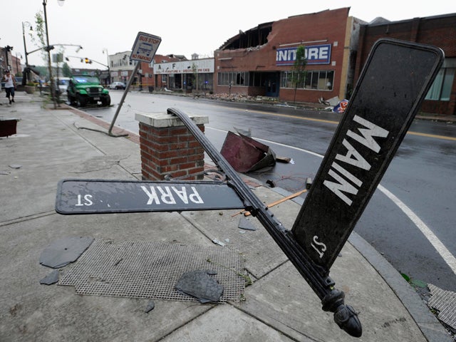 Storm damage in Springfield 