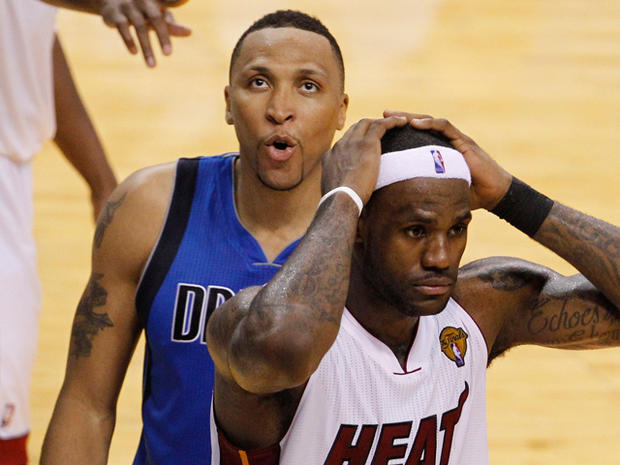 LeBron James and Shawn Marion 