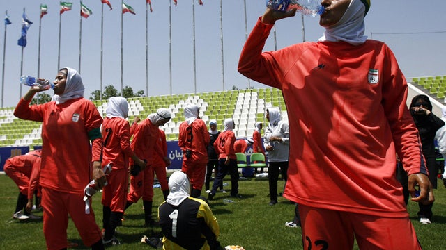 Iran national woman's soccer team 