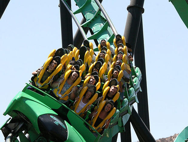 The Riddler's Revenge at Magic Mountain in Valencia, CA  