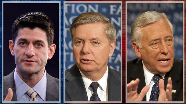 Paul Ryan, Steny Hoyer and Lindsey Graham 