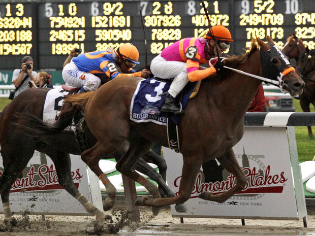 Ruler on Ice wins Belmont Stakes 