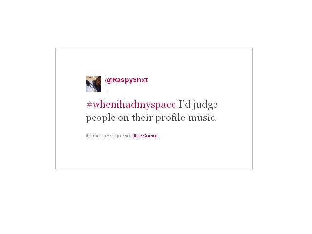 20 funny "when I had Myspace" tweets  