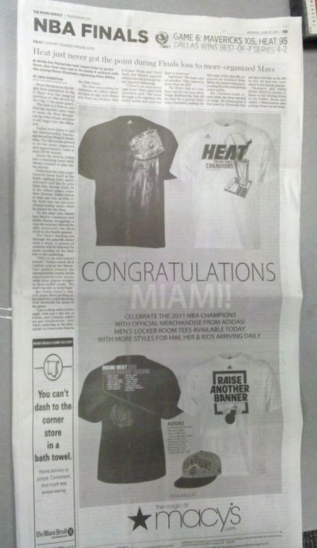 Congratulations Miami Ad 