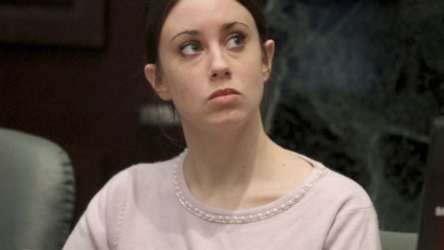 Casey Anthony stares after a spectator interrupts during jury selection in her trial at the Pinellas County Criminal Justice Center in Clearwater, Fla. Friday, May 20, 2011. Anthony is accused of killing her 2-year-old daughter Caylee in 2008. (AP Photo/G 