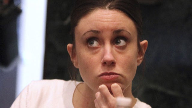 Casey Anthony stares after a spectator interrupts during jury selection in her trial at the Pinellas County Criminal Justice Center in Clearwater, Fla. Friday, May 20, 2011. Anthony is accused of killing her 2-year-old daughter Caylee in 2008. (AP Photo/G 