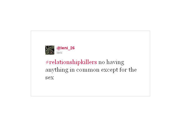 Relationship killers 