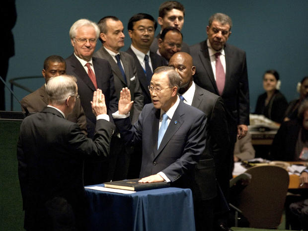 Ban Ki-moon swearing in 