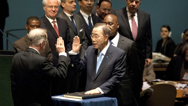Ban Ki-moon swearing in 