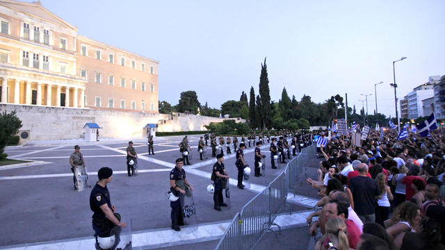 Greeks protest austerity measures 