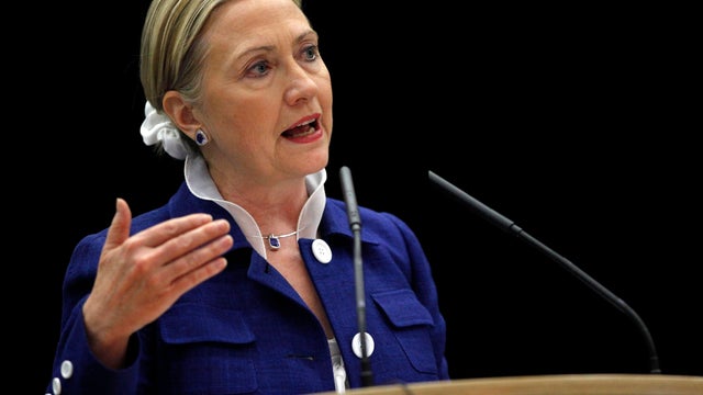 Hillary Rodham Clinton speaks in Vilnius, Lithuania 