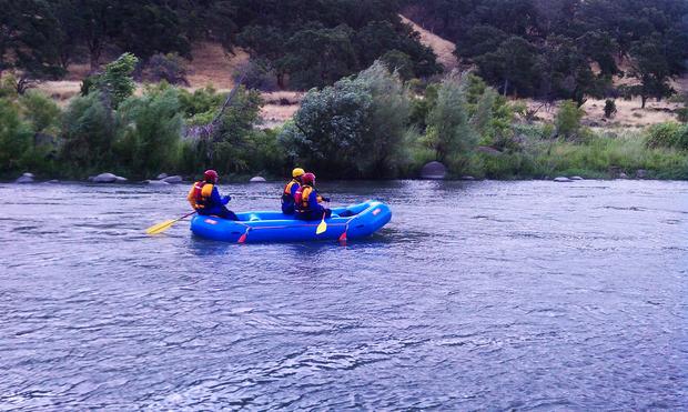 Yolo County search and rescue team on Cache Creek 