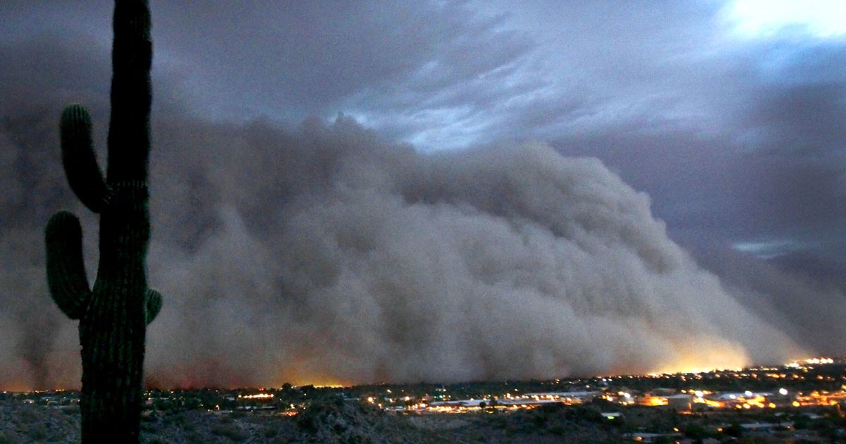 Phoenix coated with dust after massive storm - CBS News