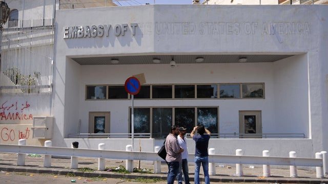 American embassy in Damascus, Syria, 