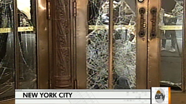 Doors damaged during break-in at Ed Sullivan Theater 