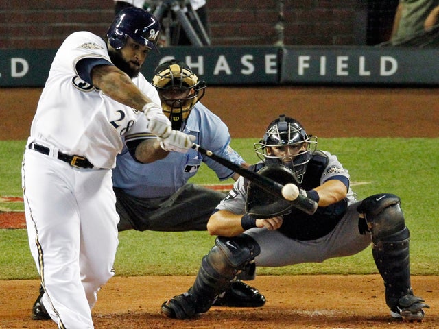 Prince Fielder hits a three-run home run 