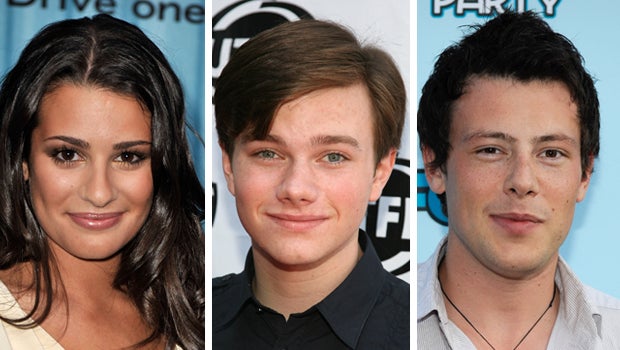 Lea Michele, Chris Colfer and Cory Monteith. 