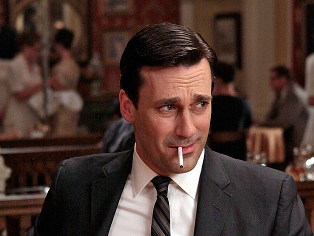 Jon Hamm portrays Don Draper in the AMC series, "Mad Men."