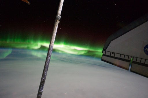 Space Shuttle Atlantis, Southern Lights, Aurora Australis 