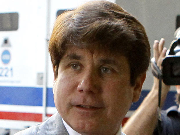 Former Illinois Gov. Rod Blagojevich arrives at a federal courthouse for a hearing in Chicago July 15, 2011. It is Blagojevich's first time in court since a jury convicted him of multiple corruption counts in June. Judge James Zagel warned Blagojevich that he could lose his Chicago home and a condo in Washington if he tried to flee or otherwise violated his bond terms. 