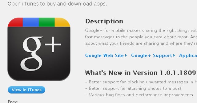 Google+ iPhone app lands with a bang - CBS News